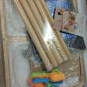 JOIN&JOY Sensory Tables for Toddler, Multi-Activity Table with Storage Bins, Double-Sided Lids, Indoor/Outdoor Kids Play Sand and Water Table, Birthday Gifts for Boys and Girls (Natur)