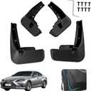 Custom Fit for Mud Flaps Lexus ES 350 / ES 300h 2019-2024 Mud Splash Guard Front and Rear 4-PC Set