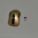 memzuoix 2.4G Wireless Mouse, 1400 DPI Mobile Optical Cordless Mouse with USB Receiver, Portable Computer Mice Wireless Mice for Laptop, PC, Desktop, MacBook, 5 Buttons (Gold)