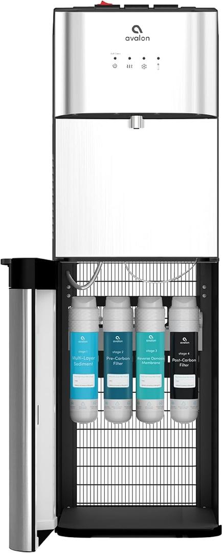 Avalon Self Cleaning Bottleless Water Cooler Water Dispenser - 2 Temperature Settings - Hot & Cold Water, Durable Stainless Steel Cabinet, Reverse Osmosis Filtration- UL Listed