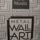 Murallz Metal Wall Art Set of 3 - Modern Design Frames for Home and Office Décor - Perfect for Living Room, Bedroom, Kitchen, Bathroom, and More - Includes Color Box Packaging - Ready to Hang Decorative Wall Accents for Apartments, Hotels