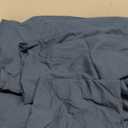 Reversible Solid Color Cotton Cooling Comforter,Lightweight Breathable Blanket for Air-Conditioned Rooms&All-Season. Blue, 104''×90''