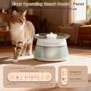 Glass Smart Cat Water Fountain,Filterless Pet Water Fountain No Filter,Ultra Silent Cat Fountains,Separation Design