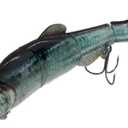 2 x REAL FISH 6.5" The Intruder Multi Jointed Swimbait Bass Fishing Lure Bait Hard Slow Fast Sinking Life Like Gizzard Shad Minnow Bluegill Floating Slow Sinking (1) (BLUEBACK HERRING)