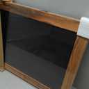 SELEAD Solid Wood A-Frame Chalkboard - 30" x 20" Magnetic Sandwich Board Signs Outdoor Standing Chalk Board Easel Sidewalk Pizarra for Menu, Business, Wedding - Rustic Brown