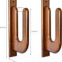 TESLYAR Surfboard Wall Mount Wooden Surfboard Rack for Wall Storage Solid Wood Hooks for Surfboard, Snowboard, Paddle Board & Wakeboard Classic Style