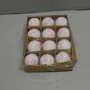 12 Pack Velvet Christmas Ball Ornaments 60mm/ 2.36'' Bow Christmas Tree Decorations Xmas Ornaments for Tree Home Coquette Room Birthday Party Front Door Wedding Holiday Decor (Pink)