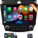 Naifay Android Car Radio for Honda Accord 7th 2003 2004 2005 2006 2007 with Wireless Carplay Android Auto, 2+32G 10.1inch Touch Screen for Honda Accord Car Stereo Bluetooth/GPS/WiFi/SWC/Split Screen