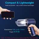 KMM Handheld Car Vacuum Cleaner, 9000Pa Vacuum Cleaner and Air Duster, 120W High Power Hand Held Vacuum with LED Light and Multi-Nozzles for Car, Home, Office, Pet