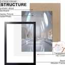 KTKDE A1 Picture Frame,23.4x33 Poster Frame Black Woodgrain, Vertical & Horizontal Wall Hanging Large picture frames for Photos, Posters & Art Prints, A1-1Pack