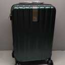 Hanke 20 Inch Carry On Luggage 22x14x9 Airline Approved Lightweight PC Hard Shell Suitcases with Wheels Travel Luggage Rolling Suitcase Travel Luggage Bag for Weekender(Blackish Green)