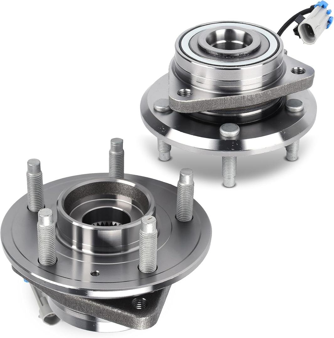 Autoround 513276 [2-Pack] Front Wheel Bearing and Hub Assembly Compatible with Chevy Equinox 07-09/ Captiva Sport 12-15, Saturn Vue 08-10, 07-09 Pontiac Torrent/Suzuki XL-7, 5 Lug w/ABS