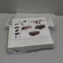 Spacrea Desk Organizer and Accessories, Computer Monitor Stand Riser with Drawer and 2 Pen Holders, Office Desk Accessories & Workspace Organizers for Office Supplies - White