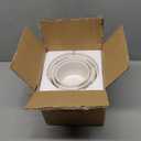 EFISPSS Plant Pots, 4+5+6 Inch Pots for Indoor Plants, Ceramic Planter Pot with Drainage Hole, Flower Pots for Succulent Cactus, Set of 3 - White