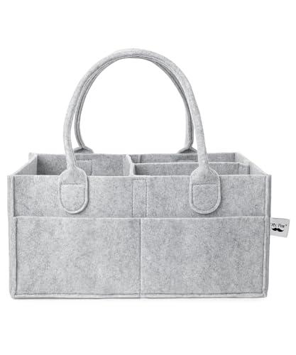 Mr. Pen- Baby Diaper Caddy Organizer, Car Caddy, Portable Organizer for Changing Table, Nursery, Grey