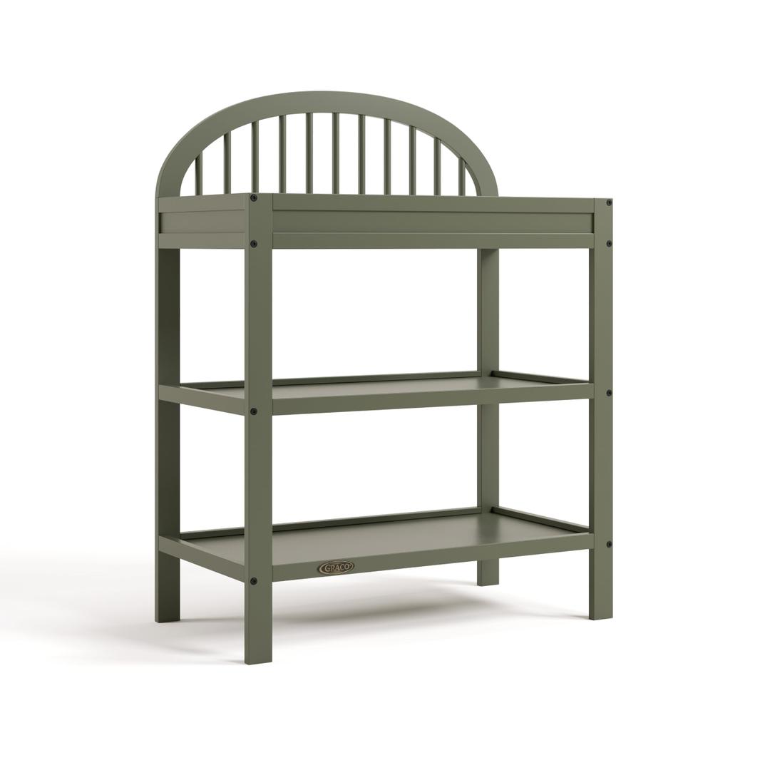 Graco Olivia Changing Table with Water-Resistant Changing Pad, Olive