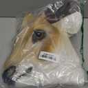 Sika Deer Mask Animal Head Helmet Giraffe Masks Spotted Deer Full Over Head Mask Deluxe Costume Party Latex Cervus Nippon Face Mask for Adult