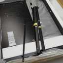 Sweetcrispy 47 Inch Computer Desk with Drawers for Home Office, Writing Desk with X-Shaped Reinforcement, Wood Table with Adjustable Position Drawers, Modern Study Work Table with Side Hook, Black