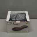 Smooth Triple Fusion Back Massager,with Heat, Vibration & Lumbar Traction - Deep Tissue Lumbar Pillow for Lower Back Pain Relief, Relaxation for Home, Office - Corded ElectricDark Gray