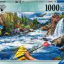Ravensburger Whitewater Kayaking Puzzle - 1000-Piece Jigsaw for Adults | Unique Piece Design | Softclick Technology Vibrant, Glare-Free Artwork | Sustainable Forestry Certified