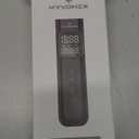 Tire Inflator Portable Air Compressor, 1 Min Fast Inflation Cordless Bike Pump with Digital Pressure Gauge LED Light, 150 PSI Electric Air Pump for Car Tires, Bicycle, Motorcycle, Ball (Black)