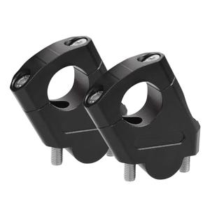 28mm 1 1/8" Handlebar Bar Risers Motorcycle Bar Clamps Riser For Motorbike Pit Dirt Bikes Black Riser Height 38mm (1.5 "), 18mm (0.71") Backward or Forward, CNC Billet Aluminum
