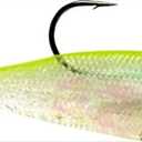 2 PACK Storm WildEye Swim Shad 04 (Shiner Chart. Silver, Size- 4) (WSS04SHCS) 