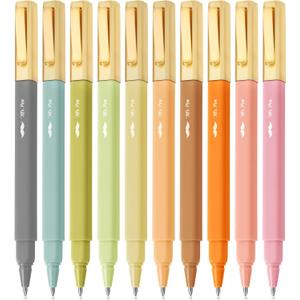 Mr. Pen- Aesthetic Ballpoint Pens, 10 Pack, Assorted Colors, Fast Dry, No Smear Bible Pens No Bleed Through, 0.7mm Fine Point Pen (Boho)