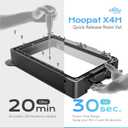 Chitu Systems Hoopat X4H Quick Release Resin Vat for ELEGOO Saturn 4 Ultra 16K 3D Printers with Pre-Holed PFA Release Film, Swap in 1min for Easy Printing