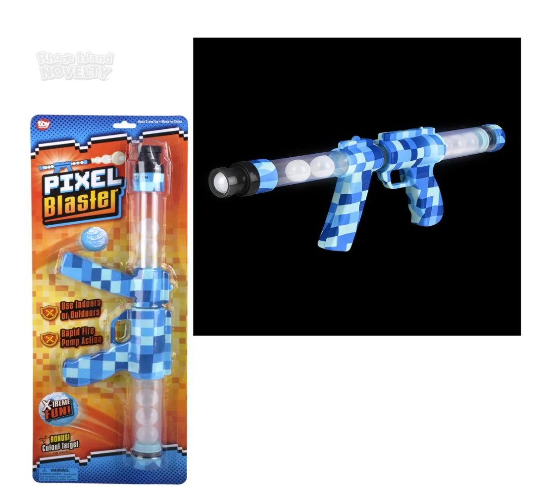 Blue Pixel Moon Blaster Set - 19" (1 Pack) - Perfect for Space-Themed Adventures or Creative Play