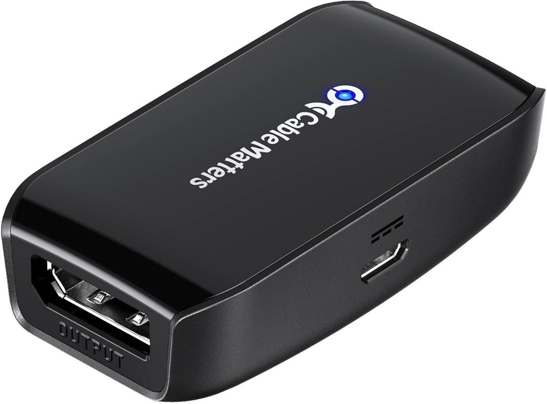 Cable Matters Active DisplayPort Repeater, Support 4K@240Hz up to 32ft, 4K@60Hz up to 80ft, (DP 1.4 Repeater, DisplayPort Signal Booster, DP Amplifier) for VR Headset, Gaming Monitor