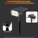 Solar Outdoor Lights,40 LEDs Color Changing RGB Solar Landscape Path Lights,USB & Solar Powered Multicoloured Spotlights,14 Colors Auto Cycling Spotlights for Yard,Garden,2 Pack
