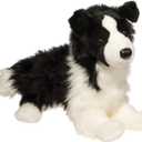Douglas Chase Border Collie Dog Plush Stuffed Animal | 16-inch