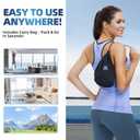 Foot and Calf Stretcher Stretching Strap For Plantar Fasciitis, Heel Spurs, Foot Drop, Achilles Tendonitis & Hamstring. Yoga & Leg Stretch Strap. (Blue)