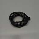 Titanker Bike Lock Cable, 4 Feet Bike Cable Lock Basic Self Coiling Kids Bike Lock Combination with Complimentary Mounting Bracket, 5/16 Inch Diameter (4FT, Black-8mm)