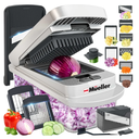 Mueller Pro-Series 10-in-1, 8 Blade Vegetable Chopper, Mandoline Slicer, Food Chopper with Container, Fruit Slicer, Kitchen Gadgets & Accessories, Home Essentials