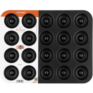 CHEFMADE Donut Pan, Nonstick 20 Cavity Mini Ring Doughnut Baking Pan