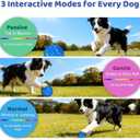 Interactive Dog Toys Dog Ball - 3 Modes Auto Rolling & Bouncing Ball with RGB Light, Durable E-TPU Play Ball for Small Medium Dogs(Blue)