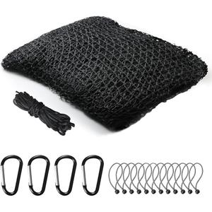 Sports Netting,Golf Practice Net Hitting Net with 33Feet Nylon Rope Also for Baseball, Hockey, Soccer, LAX and More - 10x10ft/10x15ft/10x20ft/10x25ft/10x30ft/10x40ft/10x55ft