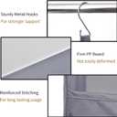 GRANNY SAYS 4-Shelf Hanging Organizer, Closet Hanging Shelves, Closet Hanging Storage Organizers, Organization for Bedroom, Living Room, Baby Nursery, Camper Accessories, Gray, 2-Pack