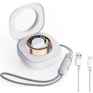 Smart Ring Charging Case Fitness Ring Charging Box Small Portable Charger for Smart Rings with Magnetic Charging Port Blue #8