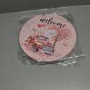 4 x Valentines Day Decorations St Patricks Day Decorations Reversible Valentines Wreath Truck Door Decor Hanging Wall Welcome Sign Wooden Front Door Hanger Wreath for Porch Wall Indoor Home Decor