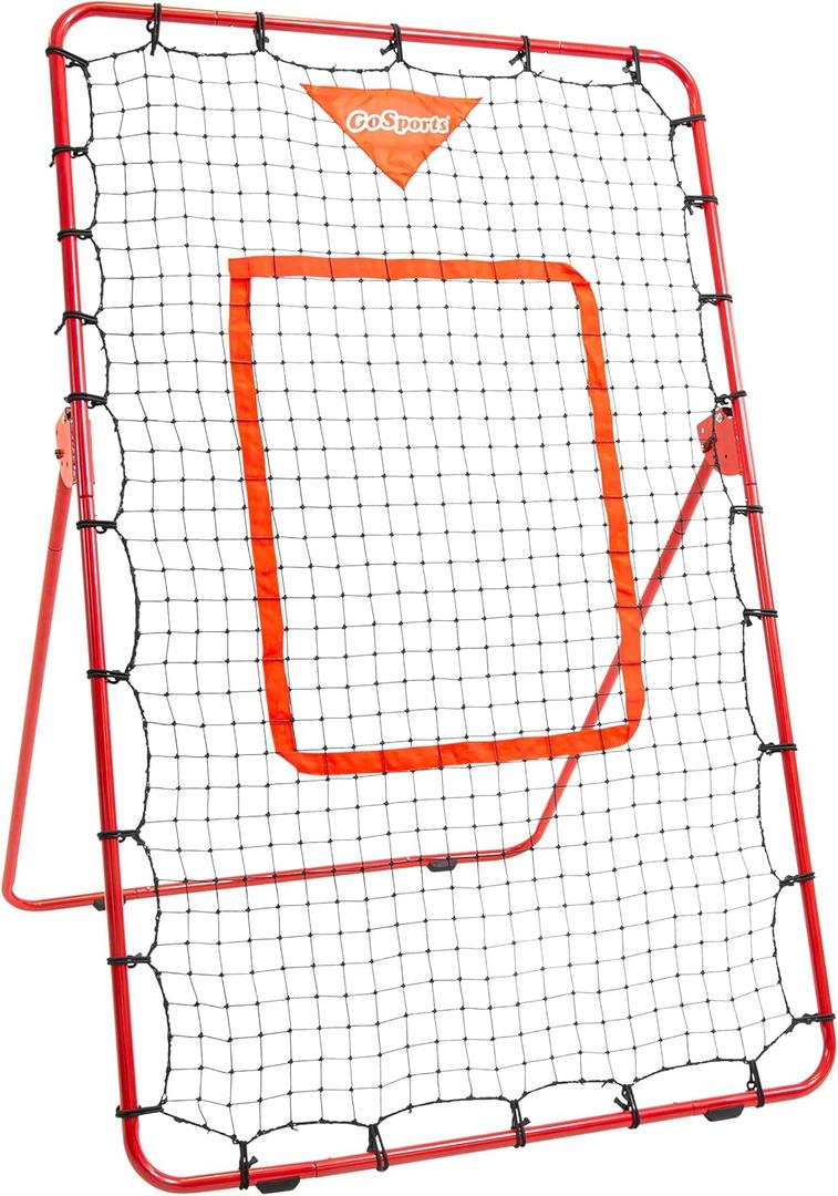 GoSports Baseball & Softball Pitching and Fielding Rebounder - Pitch Back Net - Choose Your Size (Rebounder 6 x 3.5 ft)
