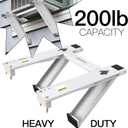 Window Air Conditioner Support Bracket with 2 Arms Heavy Duty AC Support for Window Unit Install kit Up to 200 lbs Hold 5000-22000BTU Unit Window AC Mount
