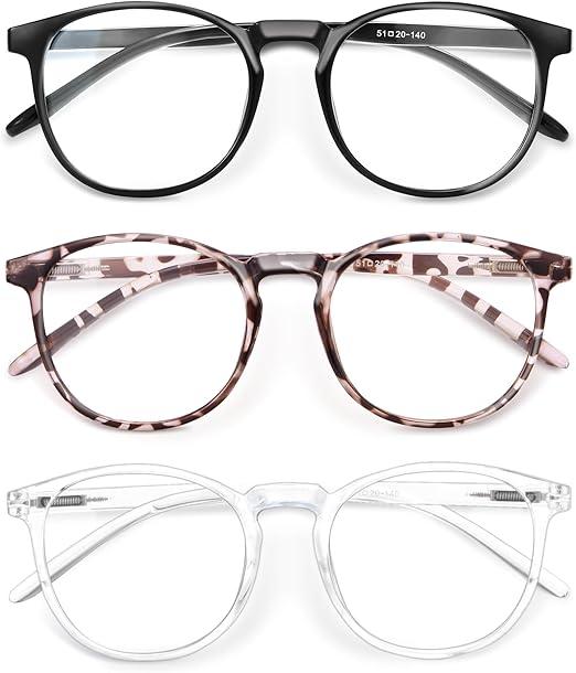 IBOANN Iconic Blue Light Glasses for Woman - Computer Glasses 99% Blue Light Blocking - Anti Eyestrain & UV Glare Protection