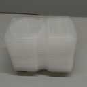 15 Sets Double Compartment Condiment Containers with Lid, Transparent Small Plastic Dipping Containers for Condiments or Dips, Sauce Snack, Salad Dressing, Sampling, Travel Snack