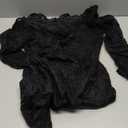 GORGLITTER Women's Lace Long Sleeves Mini Dress Y2K Fall Sexy Off The Shoulder Bodycon Night Out Birthday Party Dresses (Black) Extra Small