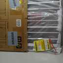 34" Extra Tall Baby Gate for Stairs, Auto Close Stroller Friendly Dog Gate Indoor for Doorways, Pressure Mounted 29"-40" Wide Baby Gate, Easy Walk Through Gate for Children & Pets, White