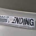 Real Estate Rider Signs, Rectangle, White with Black