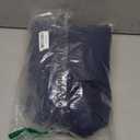 Seasonwood Navy Blue and White Shower Curtain 72 x 72 with Nature Buttons Farmhouse Shower Curtain for Bathroom French Country Style, White and Navy Blue